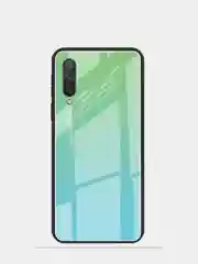 Бирюзовый чехол противоударный для Xiaomi CC 9, градиентный