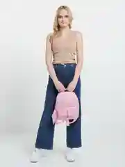 Розовый рюкзак женский