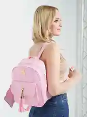 Розовый рюкзак женский