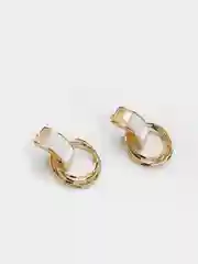 Серьги геометрические круглые