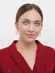 Серьги геометрические круглые
