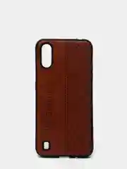 Коричневый чехол Samsung Galaxy A01 / M01, Самсунг Галакси А01 / М01 из эко кожи Baseus