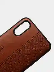 Коричневый чехол Samsung Galaxy A01 / M01, Самсунг Галакси А01 / М01 из эко кожи Baseus