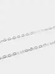 Серебряный цепь якорная плоская для создания украшений, прессованная, поперечная, железная