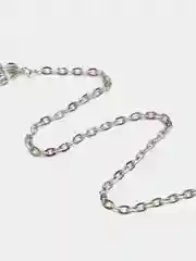 Серый цепь якорная плоская для создания украшений, прессованная, поперечная, железная
