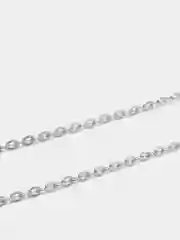 Серый цепь якорная плоская для создания украшений, прессованная, поперечная, железная