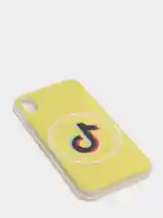 Лимонный чехол Apple iPhone XR силиконовый с рисунком