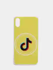 Лимонный чехол Apple iPhone XR силиконовый с рисунком