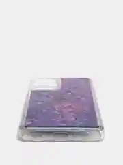 Фиолетовый чехол Samsung Galaxy A52 / A52s, Галакси А52 силиконовый переливающийся жидкий с блестками
