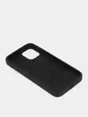 Черный чехол силиконовый для Apple iPhone 12Pro/12Mini/12/7/8