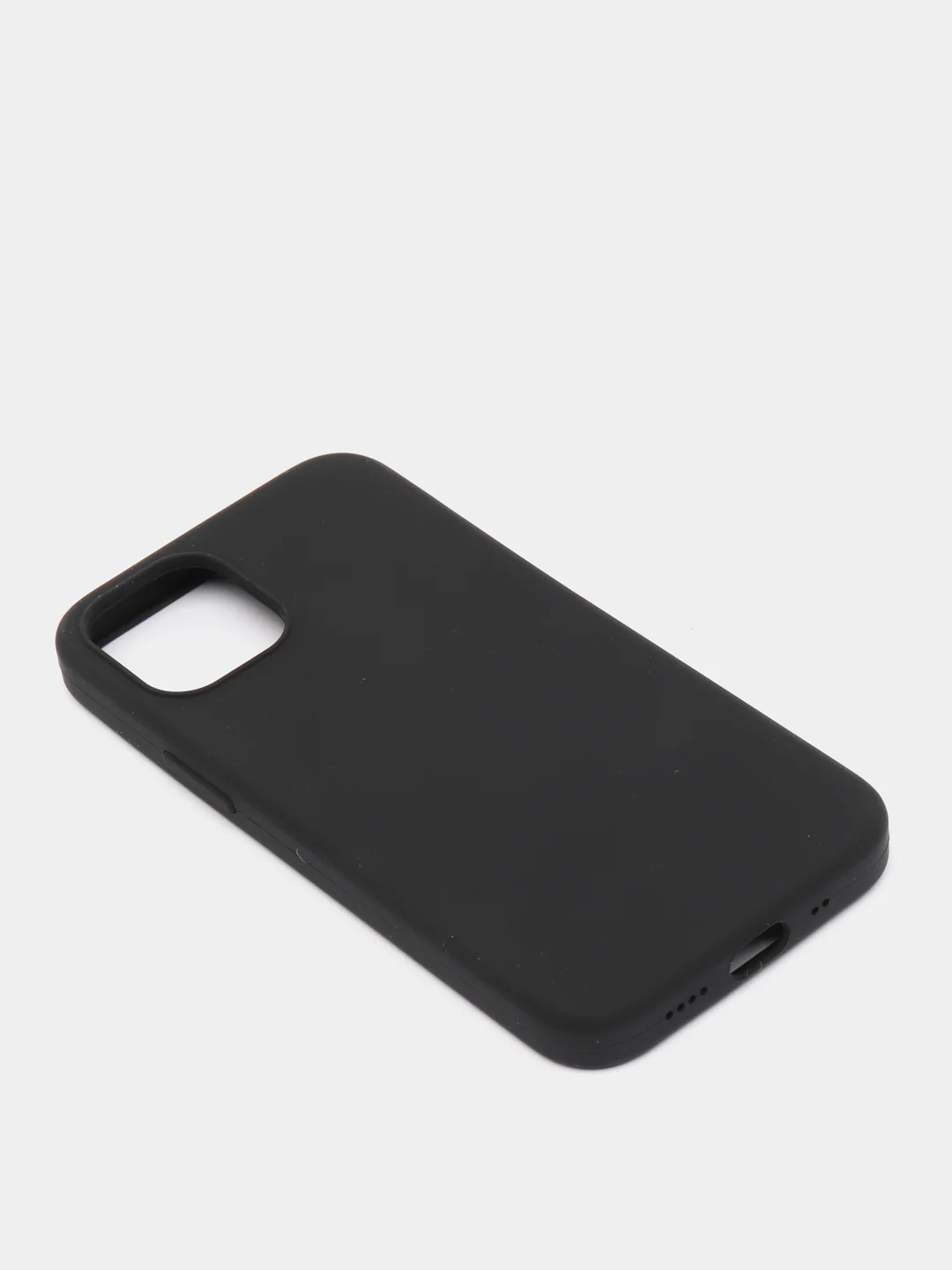 Черный чехол силиконовый для Apple iPhone 12Pro/12Mini/12/7/8