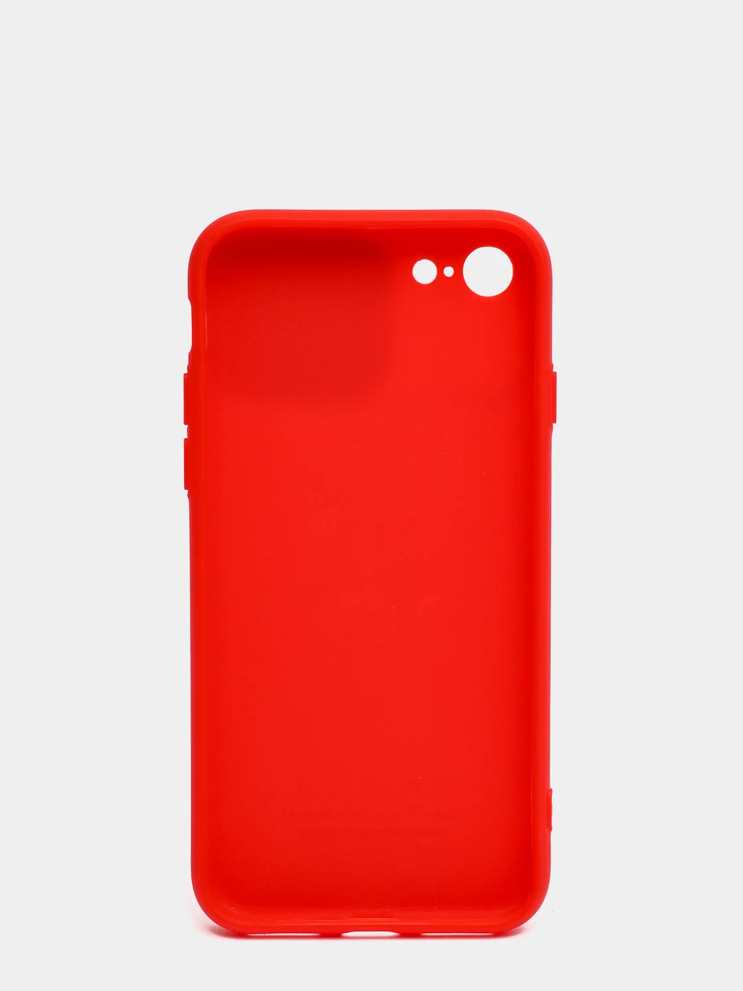 Красный чехол iPhone 7 / 8 / SE 2020 силиконовый с закрывающейся камерой