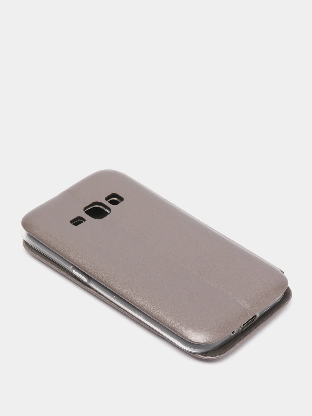 Серый чехол книжка Samsung Galaxy J1 2016 / J120