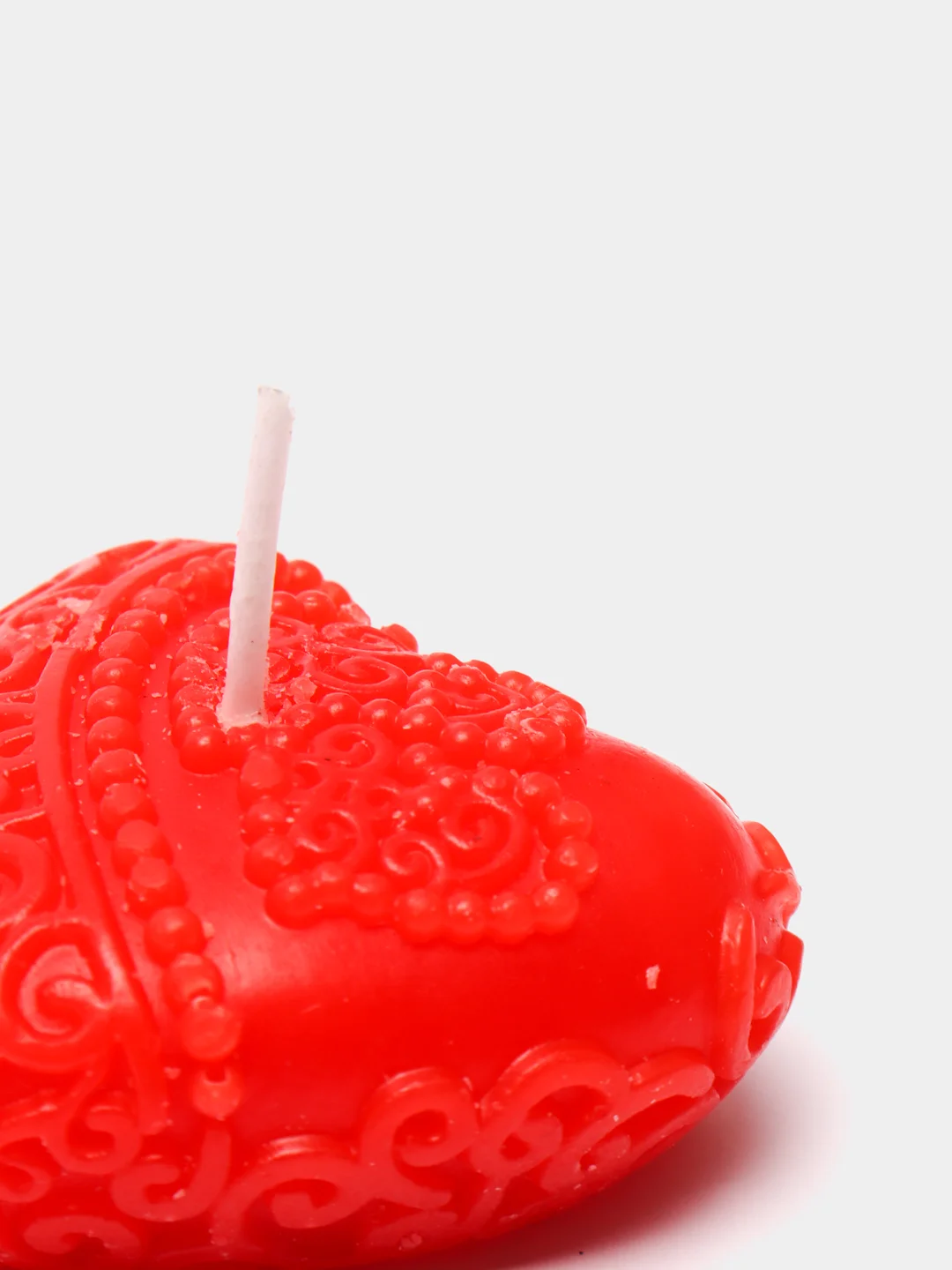 Свеча "Сердечки" 2шт  4,5см красные