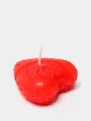 Свеча "Сердечки" 2шт  4,5см красные