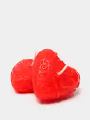 Свеча "Сердечки" 2шт  4,5см красные
