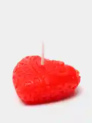 Свеча "Сердечки" 2шт  4,5см красные
