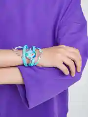 Белый браслет с изображением Эльзы/Анны/Ариэль ("Холодное сердце", "Русалка")
