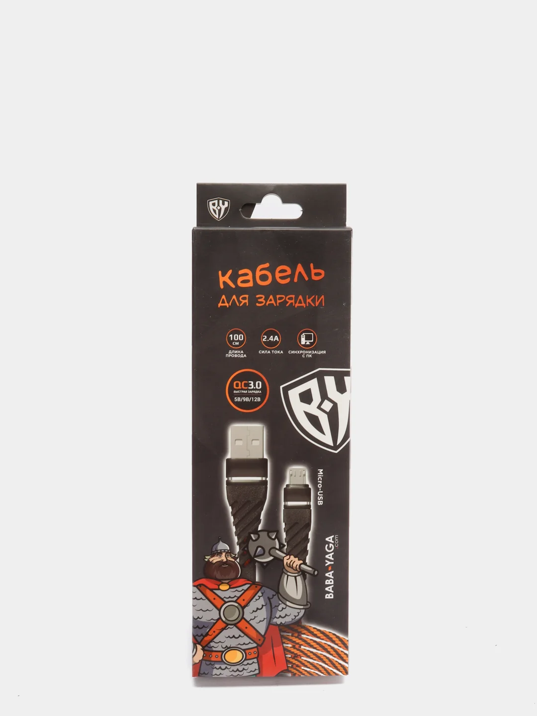Кабель для зарядки Micro USB, 1 м, 2.4А, быстрая зарядка, QC3.0, тканная оплетка