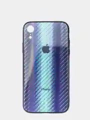 Бирюзовый чехол для iPhone 12, градиент из закаленного стекла