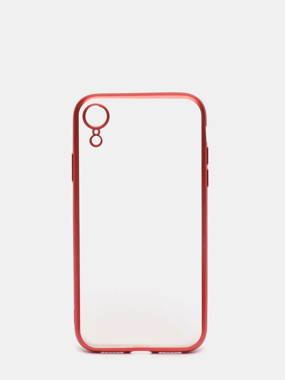 Красный чехол силиконовый для iphone/ 6/6s/7/8/se/xs/xsmax/xr/11/11pro/11promax с цветными рамками