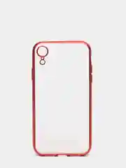Красный чехол силиконовый для iphone/ 6/6s/7/8/se/xs/xsmax/xr/11/11pro/11promax с цветными рамками