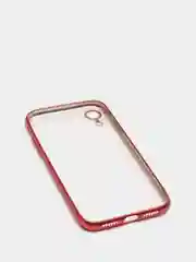 Красный чехол силиконовый для iphone/ 6/6s/7/8/se/xs/xsmax/xr/11/11pro/11promax с цветными рамками