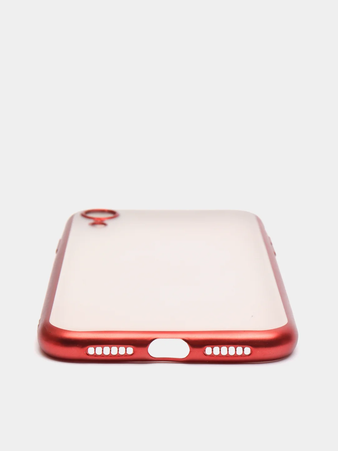 Красный чехол силиконовый для iphone/ 6/6s/7/8/se/xs/xsmax/xr/11/11pro/11promax с цветными рамками
