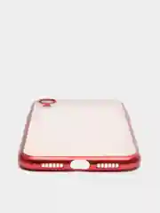Красный чехол силиконовый для iphone/ 6/6s/7/8/se/xs/xsmax/xr/11/11pro/11promax с цветными рамками