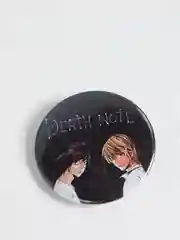 Бежевый значки "Тетрадь смерти", "Death Note", Ягами Лайт, Эл
