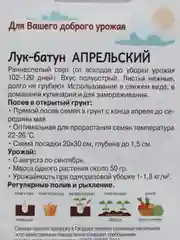 Семена Лук батун ранний "Апрельский", 0,2 г