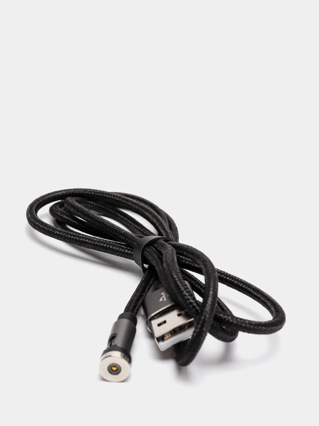 Черный магнитный кабель для зарядки телефона Apple Lightning, Type-C, Micro-USB, провод, шнур 1 м