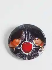 Багровый значки "Тетрадь смерти", "Death Note", Ягами Лайт, Эл
