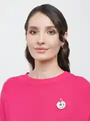 Белый брошь женская "Акварель"