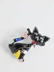 Черный брошь женская "Кошка"
