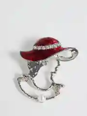 Серебряный брошь женская