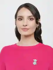 Золотой брошь женская "Котенок в кружке"