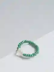 Зеленый кольца из бисера, ручная работа