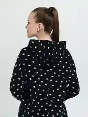 Черный платье-худи с капюшоном для дома