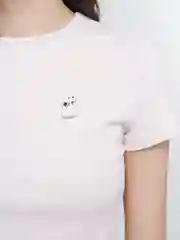 Белый брошь женская "Кошка"