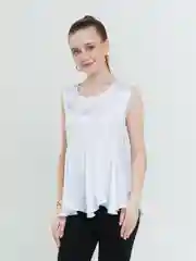 Белый женский топ, блузка