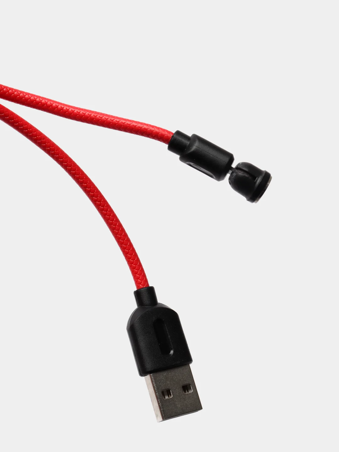 Красный магнитный кабель USB, 2 метра