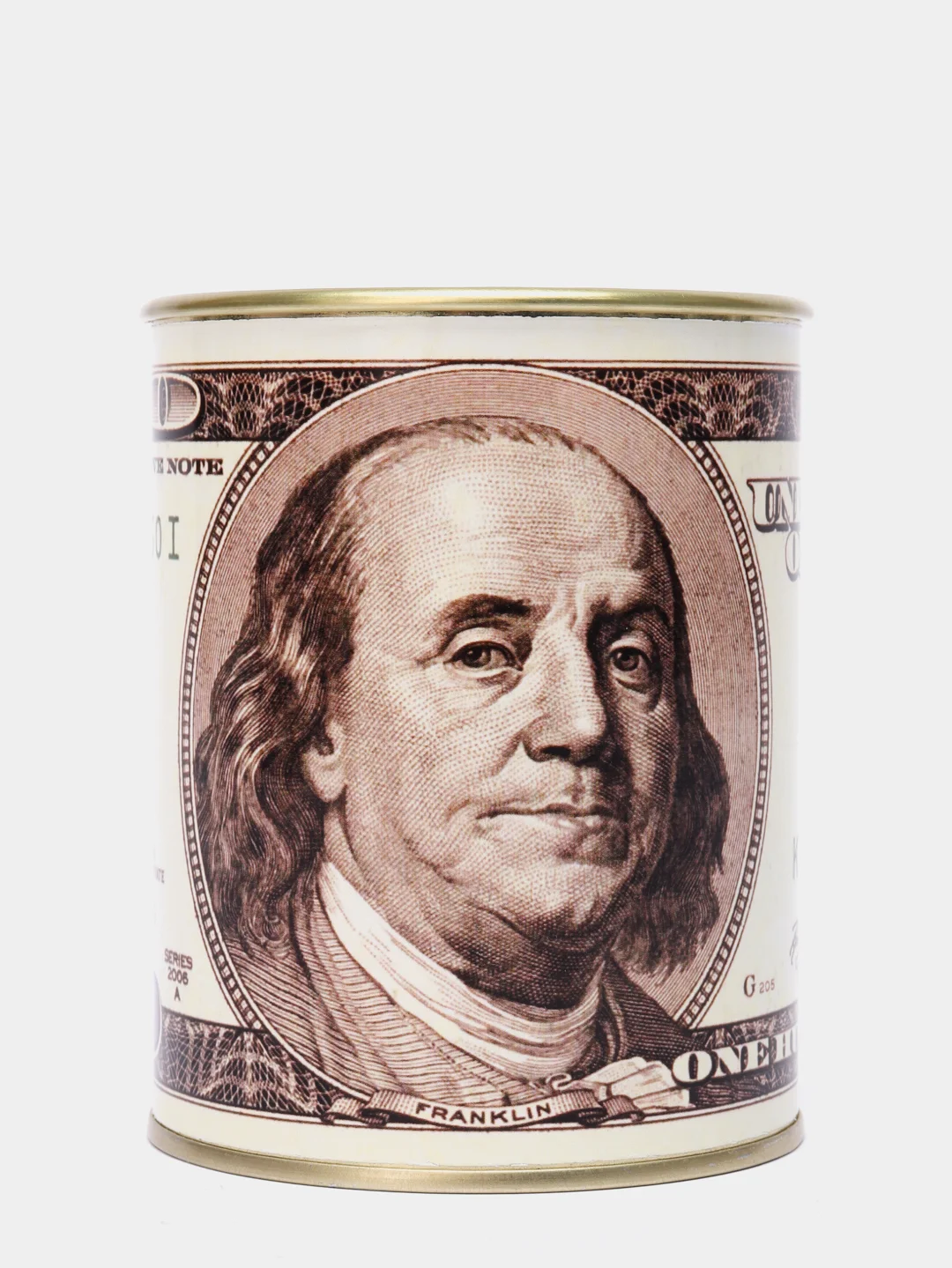 Копилка для денег, монет и купюр "100 долларов USD"