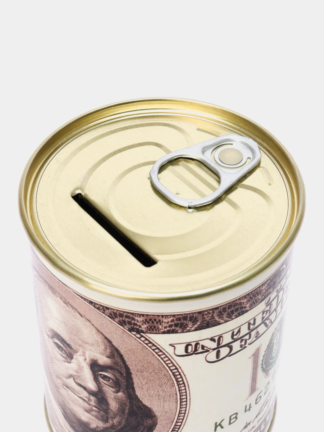 Копилка для денег, монет и купюр "100 долларов USD"