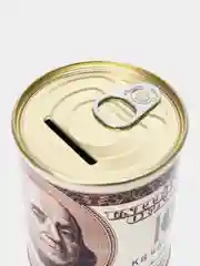 Копилка для денег, монет и купюр "100 долларов USD"