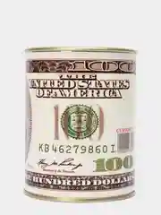 Копилка для денег, монет и купюр "100 долларов USD"