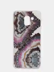 Коралловый меланж чехол Samsung Galaxy J6, Самсунг Галакси Джи6 2018 силиконовый с мраморным рисунком