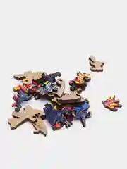 Фигурный деревянный пазл Unidragon "Межгалактическая бабочка" - M, 2-4 часов сборки