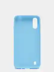 Голубой чехол Samsung Galaxy A01 силиконовый