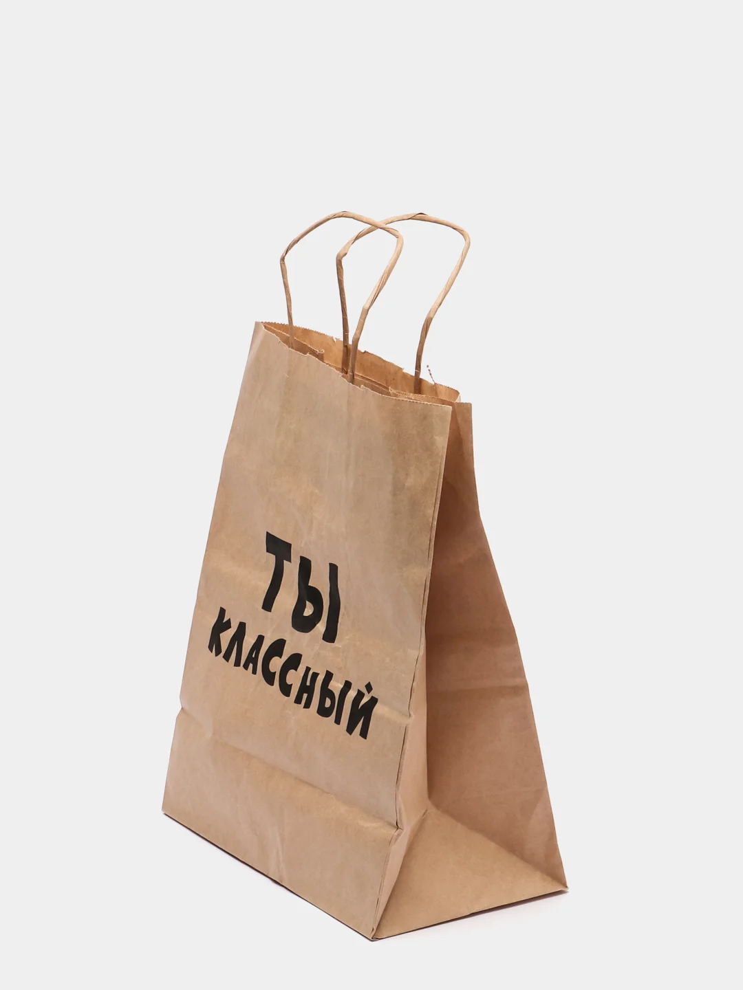 Морской пакет подарочный с приколами, крафтовый, 24 х 14 х 30 см